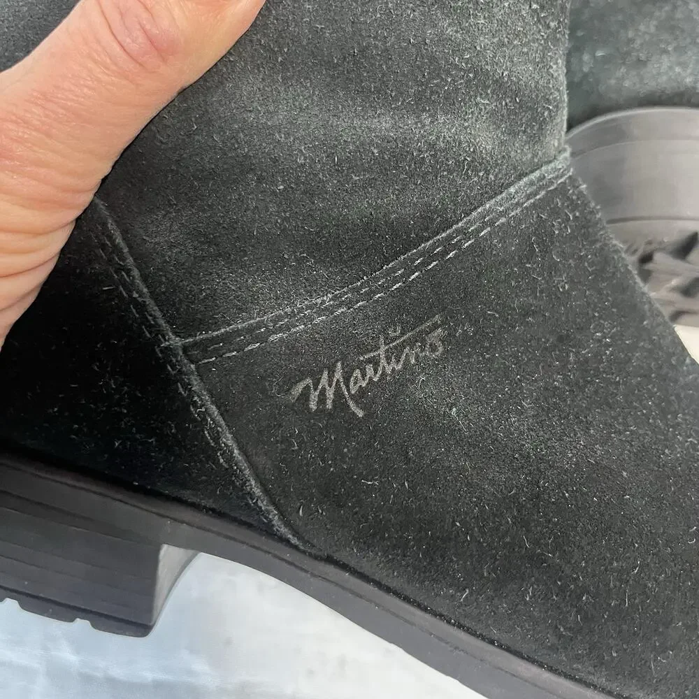 Martino Canadian Suede Leather Slouch Boots Women's 9M Winter Outdoor Ski Lodge